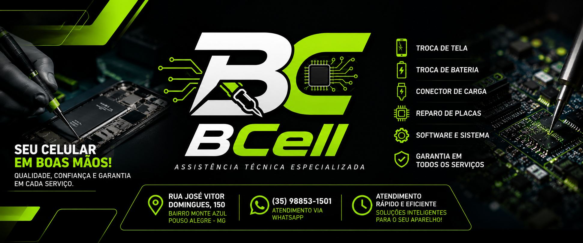 BCell Assistência Técnica - Seu Celular em Boas Mãos